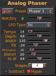 rakarrack Analog Phaser