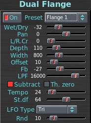 rakarrack Dual Flange